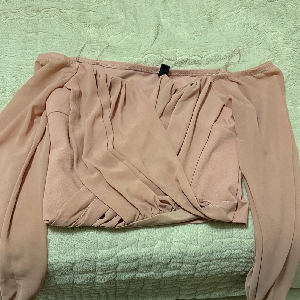Windsor Blush Off-Shoulder Blouse